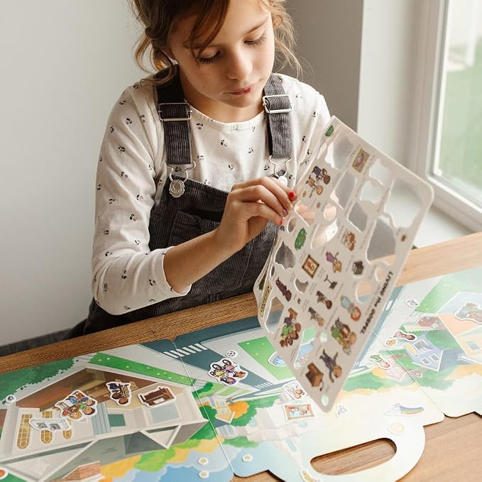My Living The Gospel Jelly Sticker Quiet Book with Reusable Silicone Stickers for Toddlers and Preschoolers, Church Quiet Entertainment, Board Book