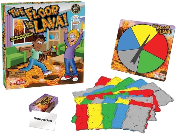 Goliath The Original The Floor is Lava! Game by Endless Games - Interactive Game For Kids And Adults - Promotes Physical Activity - Indoor And Outdoor Safe - Classic Edition