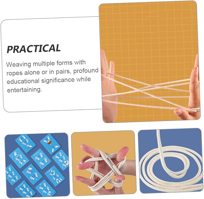 Yardwe Finger Rope String Finger Rope Game Hand Game Toy String for Boy Girl Toys