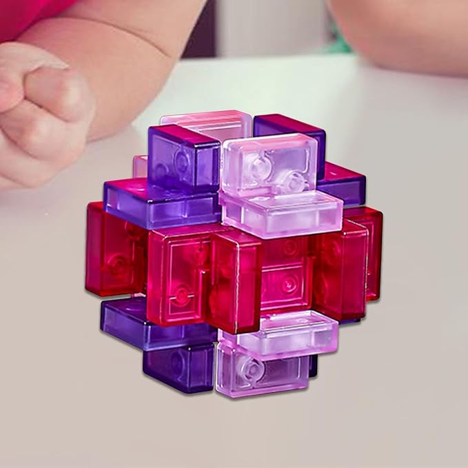 Simhoa IQ Challenge Puzzle Set, 7x7x7cm, Engaging Mind Games for All, Style G