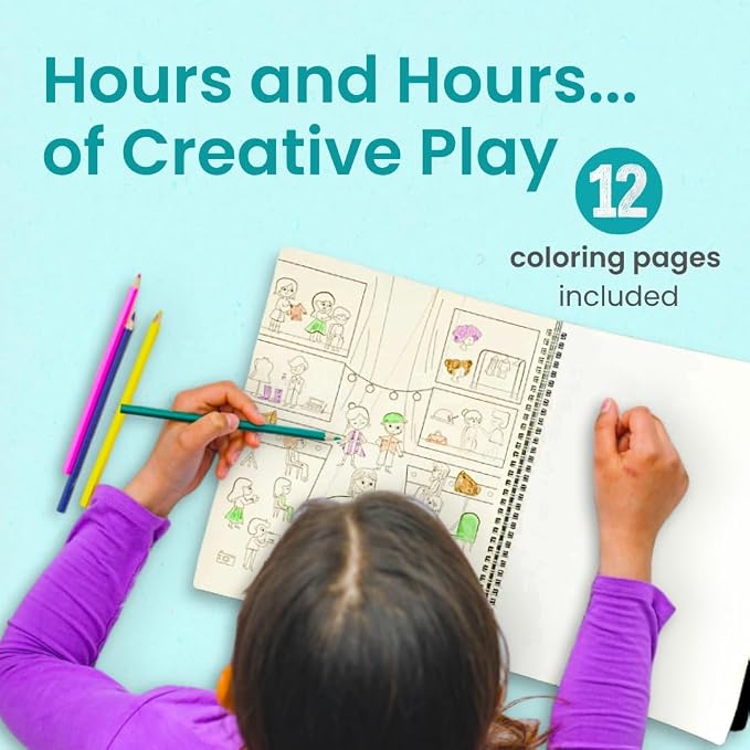 Cupkin When I Grow Up Coloring & Sticker Activity Book | 500+ Stickers | Spiral-bound kids craft format with 12 scenes, 12 art pages, side-by-side viewing, and an easy-peel design for ages 2–8