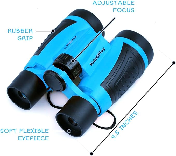 Adventure Kidz - Outdoor Exploration Kit, Children’s Toy Binoculars, Torch, Compass, Whistle, Magnifying Glass, Backpack. Great Kids Gift Set for Camping, Hiking, Educational and Pretend Play. | Children's Binoculars, Flashlight, Compass, Fox Whistle, ...
