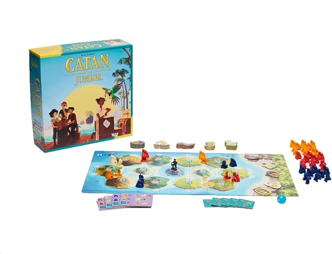 CATAN Junior Board Game - Swashbuckling Adventure for Young Pirates! Strategy Game, Fun Family Game for Kids and Adults, Ages 6+, 2-4 Players, 30 Minute Playtime, Made by CATAN Studio | Swashbuckling Adventure for Young Pirates, Strategy Game, Fun Fami...