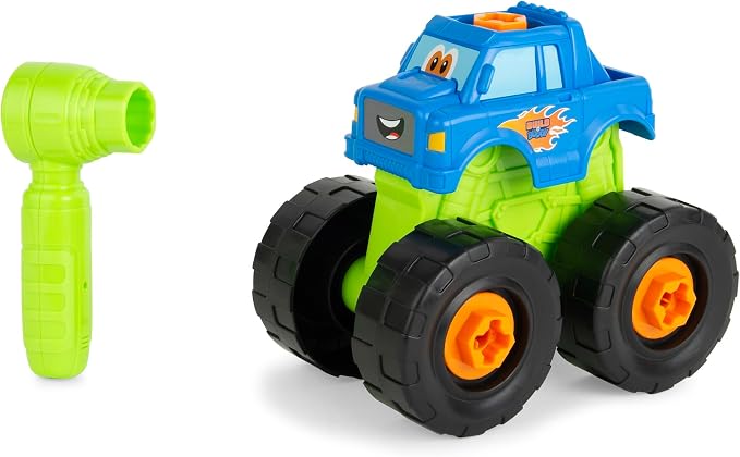Build-A-Buddy Monster Truck Toy - 2-in-1 Building Toys for Take Apart Play - Kids Building Sets - Construction Toys Ages 18 Months and Up