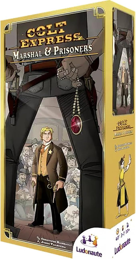 Colt Express Marshal and Prisoners Board Game EXPANSION - New Challenges Await! Wild West Adventure Game, Strategy Game for Kids & Adults, Ages 10+, 2-6 Players, 40 Minute Playtime, Made by Ludonaute