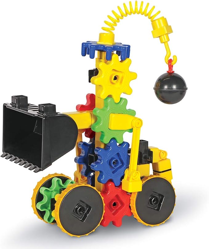 Learning Resources Gears WreckerGears, STEM Activities, Fine Motor Skills, Toddler Explorer Kit, Science and Construction, Boys and Girls Gifts, 47 Pieces, Ages 4 and Up