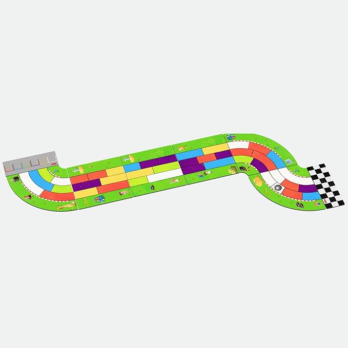 HABA Monza Car Racing Board Game for Kids, Color Matching Strategy Game, Ages 5+