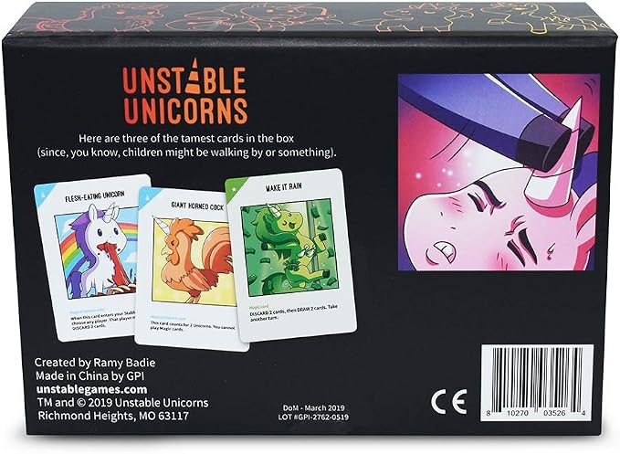 Unstable Games - Unstable Unicorns NSFW Card Game - A strategic card game and party game for adults with drinking rules available (for ages 21+)