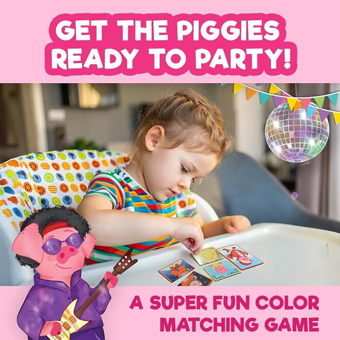 Doctor Jupiter Piggy Party Dress-up Game for Kids Ages 2-3-4 Year Old | Birthday Gift for Boys & Girls Ages 2,3,4, Piggy Party Dress-up Game, Toddler Educational Toy, Learning Activity Set