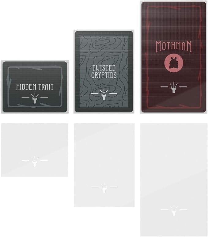 Unstable Games Twisted Cryptids Clear Card Sleeves Pack Includes 3 Sizes