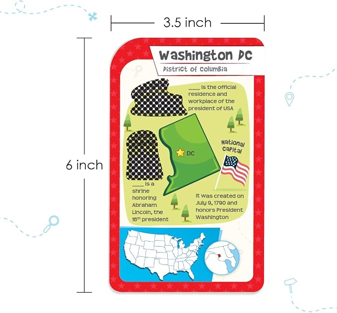 Imagimake Mapology USA Flash Cards | Learn United States Along with Flags and State Shapes | Ages 8-12 | Foam Jigsaw Puzzle, Fun Facts, Educational Toy for Kids | Gift for Christmas and Birthdays | Learn 750+ Facts of USA with Swipe & Reveal, Classroom...