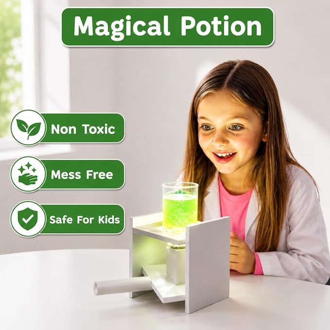 PW Glow in The Dark Science Experiment Kit for Kids, 15+ Amazing Science Experiments, STEM Learning for 8-12 Years Old, Birthday Gift for Boys & Girls Standard Multicolor | For 8-12 Year Olds, Learn Physics, Certified Safe, Birthday Gift For Boys and G...