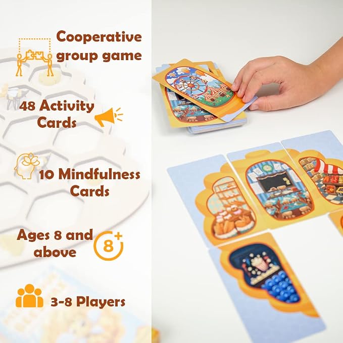 Mind Your Beeswax - Social Emotional Learning and Social Skills Games | Play a Mix of Activities and Games to help kids learn social skills in a safe fun environment - for Ages 8+ | 3-8 Players