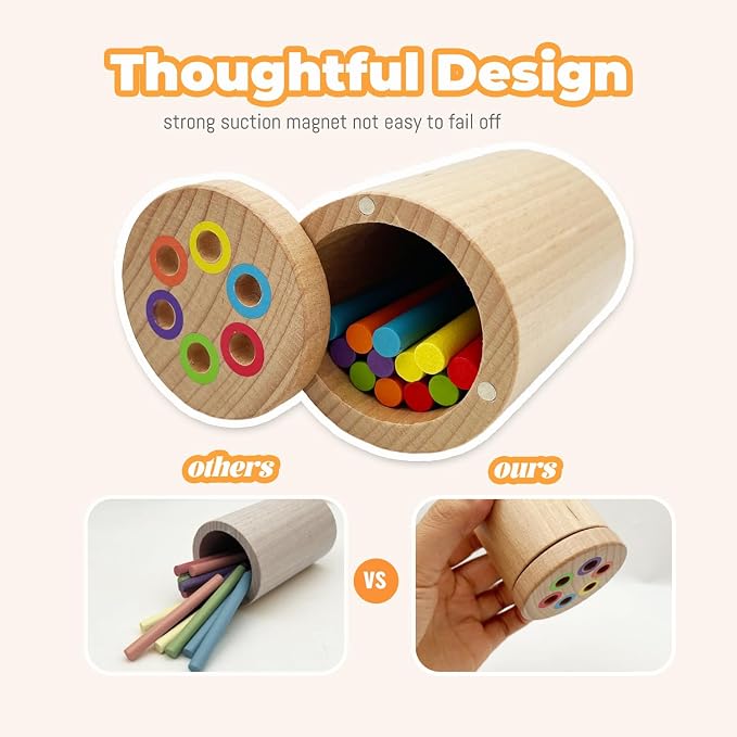 Montessori Shape & Color Sorting Montessori Toys for Toddlers 3, Wooden Fine Motor Skills Sensory Toy Preschool Learning Toys Travel Gift for Boys and Girls (Wooden Set)