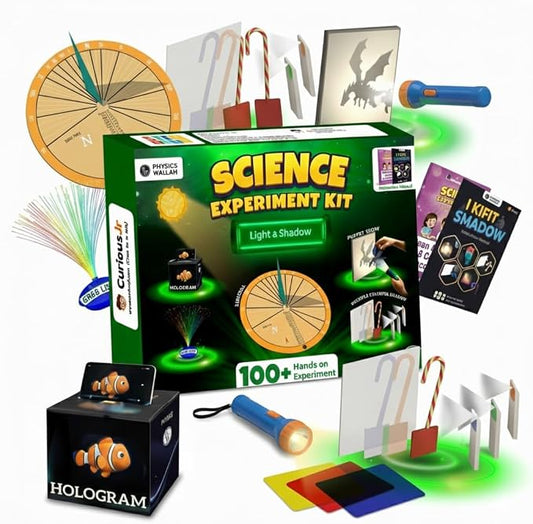PW Light & Shadow Science Kit for Kids Ages 8–14, 100+ DIY Activities | Kids Science Experiment Kit, Hands-On Learning Toy, Birthday/Return Gift