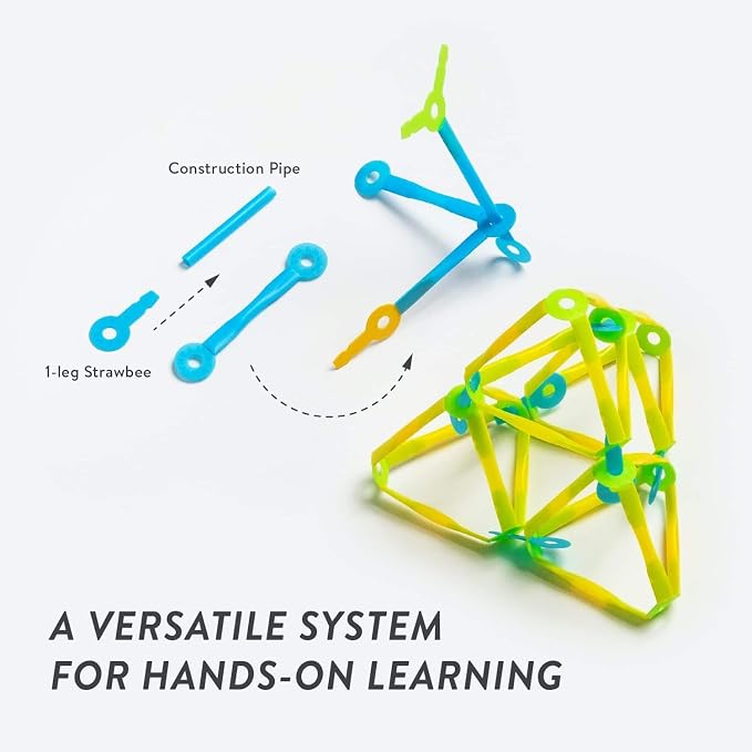 Strawbees STEAM Starter Kit I Building Toys I Straws and Connectors | Creative STEM learning at home and school, Education learning tool, Maker construction toy