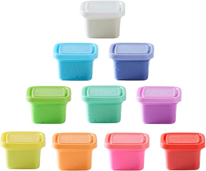 Chuckle & Roar Sensory Dream Sand Mega 10 Pack | Soft Squishy Sensory Play Sand, 10 Vibrant Colors, Gluten-Free, Mess-Free Creative Play for Kids Ages 3+