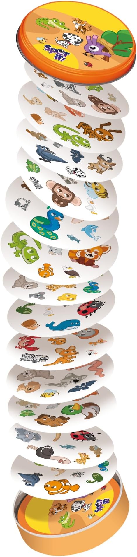 Asmodee Spot It! Super Pack Kids (2024 Refresh) Eco Big Box - Includes Animals and 1,2,3 Editions, Family Card Game Bundle for Quick Reflexes! Ages 6+, 2-8 Players, 10 Minute Playtime | Includes Spot It! Animals and Spot It! 1,2,3. Ages 6+, 2-8 players...
