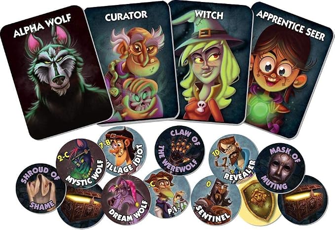 Bezier Games One Night Ultimate Daybreak | Standalone Hidden Role Mystery with Social Deduction, App-Supported Bluffing Experience, 3-7 Players, 10 Minutes