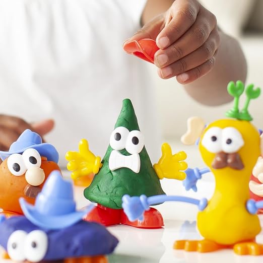 Colorations - BUILDME Creative Creatures Dough Builders (Includes 260 pieces) - Dough & Molding Clay Accessories for Kids - Screen-Free Play Time - Builds Animals & Characters | Body Pieces and Eyes for Play Dough, Ages 3 and up, Screen-Free Play, Crea...