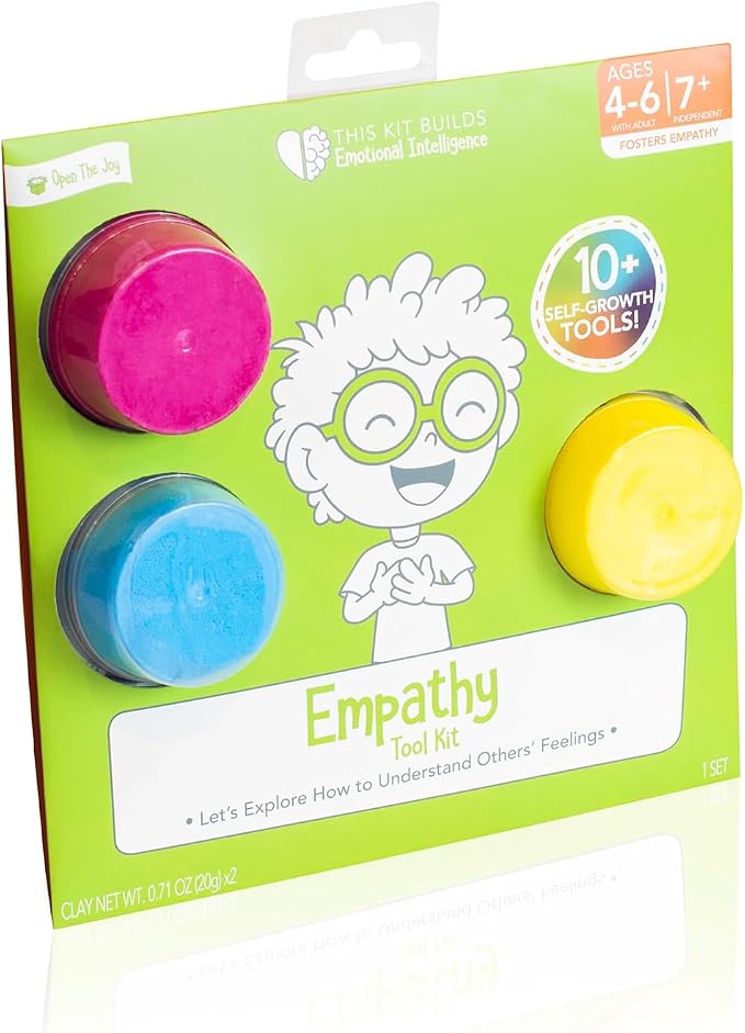 Open The Joy Empathy Builder Toolkit for Kids Ages 4+ Social Emotional Learning Toys, Emotional Intelligence Activities, Feelings Learning Kit, Therapy Tools for Children, Screen-Free Educational Gift