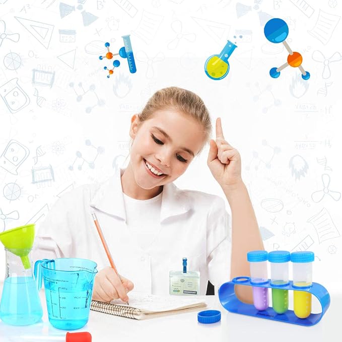 UNGLINGA Kids Science Experiment Kit with Lab Coat Scientist Costume Dress Up and Role Play Toys Gift for Boys Girls Kids Christmas Birthday Party | Dress Up and Role Play Toys Gift for Boys Girls Kids Christmas Birthday Party