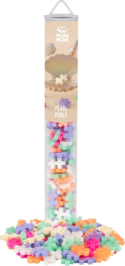 PLUS PLUS 240 Piece Pearl Mix - Mini Waffle Blocks, Classroom Must Haves | STEM Toys, Sensory Bin Filler, Autistic Kids Must Haves, Gifts for Boys & Girls, Christmas Stocking Stuffers for Kids