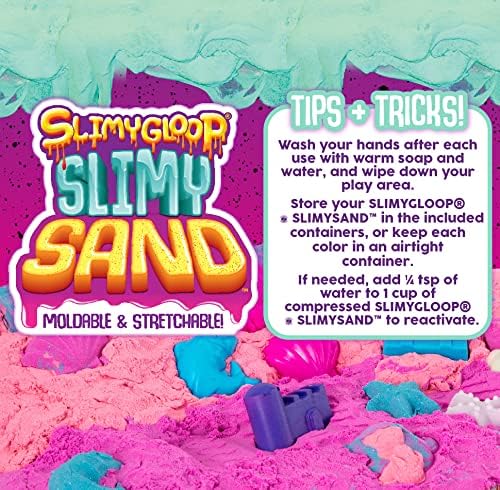 by Horizon Group USA, 1.5 lbs of Berry Scented Moldable, Stretchable, Expandable Cloud Slime, Blue & Purple Marbled, Slimy Play Sand in Reusable Bucket, Non Stick, Sensory Activity