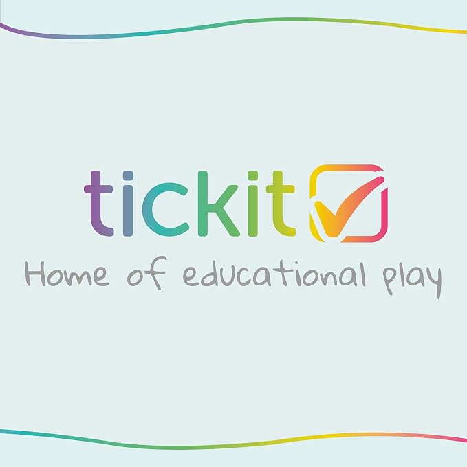 tickit Rainbow Wooden Lacing Shapes | 28 Shapes | Toddler Montessori Threading Toy | Build Fine Motor & Logic Skills