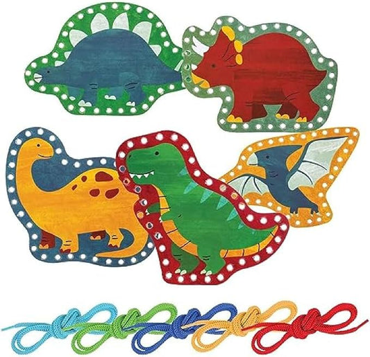 Stephen Joseph Lacing Cards, Dino