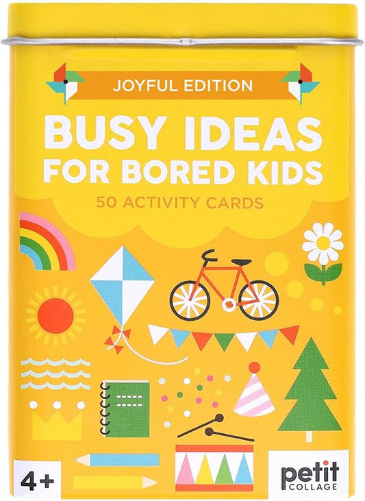 Petit Collage: Busy Ideas for Bored Kids - Joyful Edition - Includes 50 Ideas to Cure Boredom - Active, Creative, and Silly Activities - Great for Kids 4+