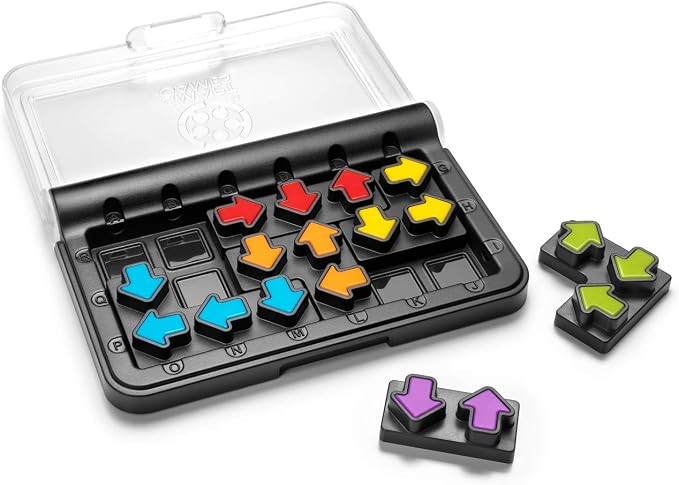 SmartGames IQ Arrows | Boost Planning and Problem Solving Skills | 120 Challenges from Easy to Expert | Great for Ages 7 - Adult | A Fun Travel Game in a Portable Case