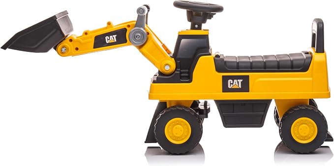 Best Ride On Cars CAT Front Loader Push Car – Licensed Caterpillar Ride-On Digger Toy for Kids with Rotating Bucket & Under-Seat Storage – Construction Vehicle for Toddlers