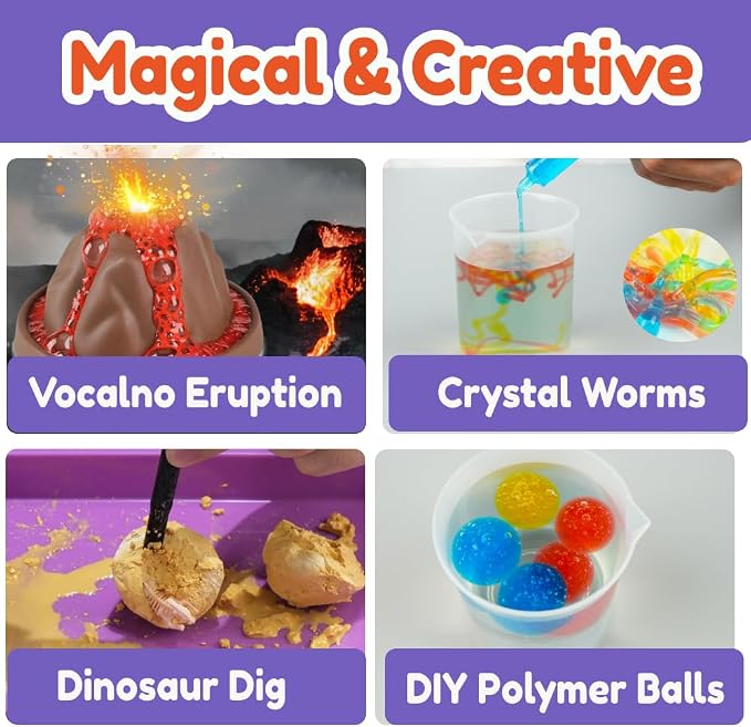 BenBen Science Kit for Kids Age 8-10, 80 Experiments Set, Birthday Gift | STEM Toy for Boys Girls, Homeschool Classroom Education, Family Group Screen-free Learning Activity, Back to School Gift