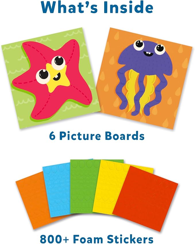 Skillmatics Storybook Art Kit All My Adventures & Fun with Foam Underwater Animals Bundle, Gifts for Toddlers, Girls & Boys Ages 5, 6, 7, 8, 9, 10