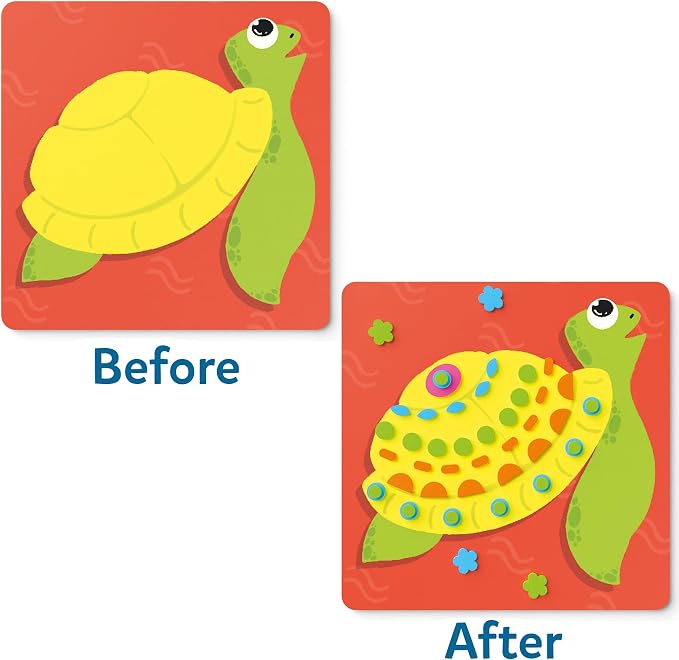 Skillmatics Foam Sticker Art Activity – Under The Ocean, Mess-Free Fun | 800+ 3D Foam Stickers, DIY Felt Craft Kits for Kids, Gifts for Girls & Boys Ages 3, 4, 5, 6, 7