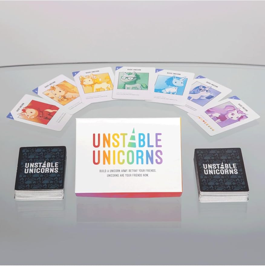 Unstable Games Unstable Unicorns Card Game - Strategy Party Game for 2-8 Players, Ages 8 and Up - Funny Family Game Night Card Game from the Creators of Here to Slay