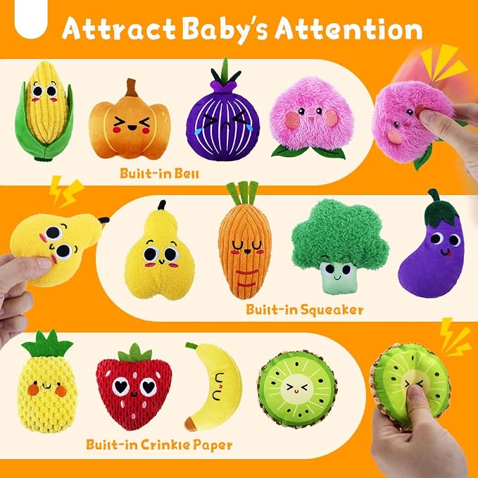 12-Pack Sensory Bean Bag for Kids,Montessori Textured Tactile Baby Toys Set,Sensory Toys for Autistic Children&Toddlers,Learning &Fine Motor Skill Developmental Play Gift Stress Relief for Autism