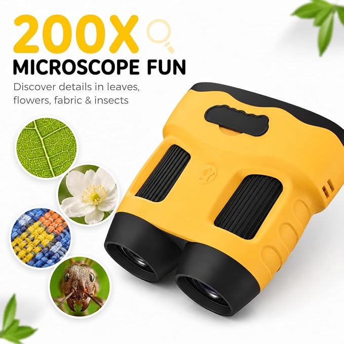 Microscope for Kids, Portable Digital Microscope with 2.0" Screen | Handheld Camera Mini Pocket Magnifying Glass, STEM Toys Birthday Gifts Edu Science Kit for Girls Boys Child Age 4-12