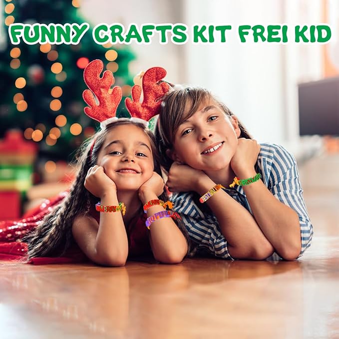 Friendship Bracelet Making Kit, DIY Jewelry Kit for Kids Ages 5-12 | Art & Craft Kits for Girl, Snap-On Design, Adjustable Strap, Personalized Name Bracelets, Sleepovers, Parties, Birthday Gifts