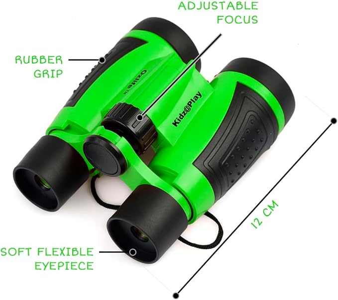 Adventure Kidz Outdoor Exploration Kit, Children’s Binoculars with Case, Flashlight, Compass, Whistle, Magnifying Glass, Backpack. Great Kids Gift Set for Camping, Hiking, STEM and Pretend Play | Binoculars, Flashlight, Compass, Fox Whistle, Magnifying...