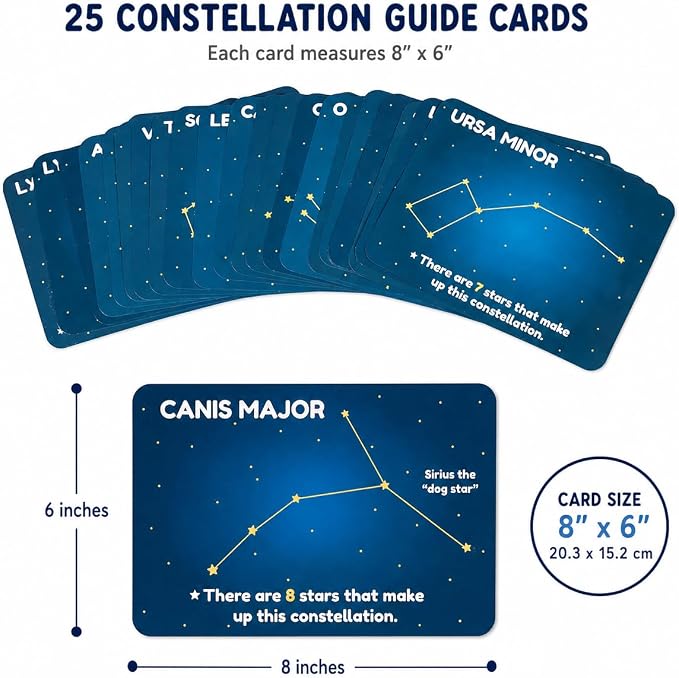 Fun Express Constellations Craft Kit Kids Ages 4-8 | 450 Pieces, Glow in the Dark, STEM, Solar System Astronomy Science, Educational Space Toys & Learning Activities