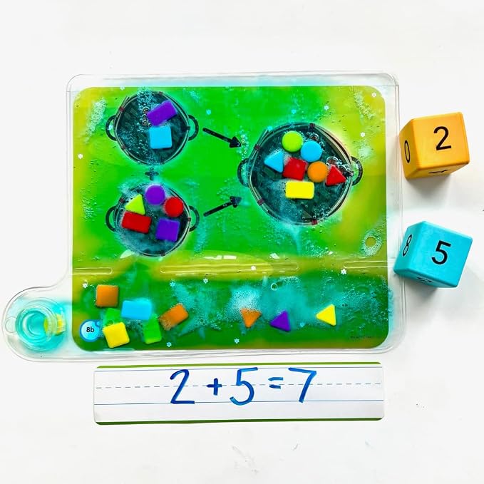 hand2mind Colors & Shapes Sensory Pad, 16 Activities, 24 Shapes, Ages 3+ | Occupational Therapy Toys, Fine Motor Toys, Toddler Sensory Toys, Calming Toys for Kids, Calm Down Corner Supplies