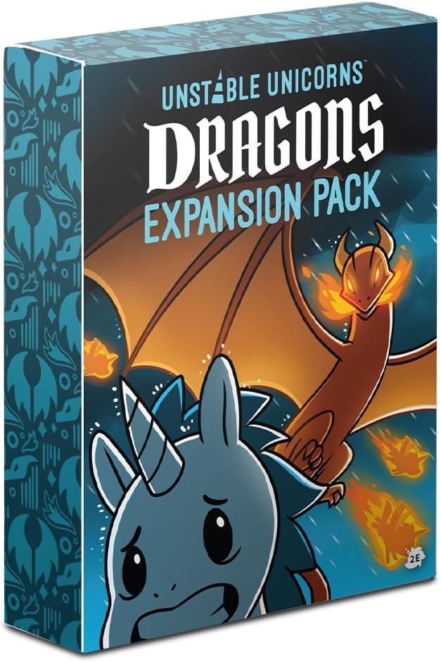Unstable Games - Unstable Unicorns Dragons Expansion Pack - designed to be added to your Unstable Unicorns Card Game