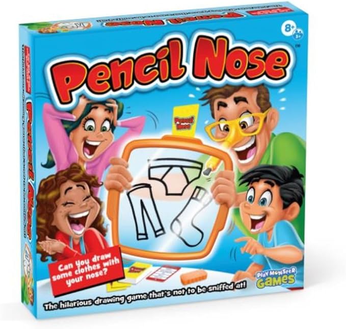 Pencil Nose Board Games for Family Night Ultimate Drawing Game Multi-Player | Family Game, Kids Games, Multi-Player, Board Games for Family Night, Preschool Toys, Hand-Eye-Coordination Game