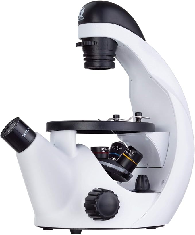 AmScope IN50C-PS25-WM Science Discovery 500X Inverted | 40X-500X Magnification Range