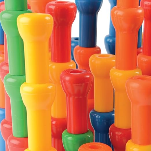 Constructive Playthings CPX-438 Giant Pegboard Set with 4 Pegboards and 100 Hold Tight Pegs