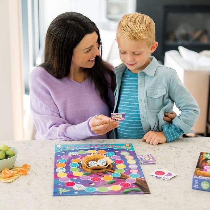 Peaceable Kingdom Hoot Owl Hoot - Cooperative Matching Game For Kids | Cooperative color-matching game—work together to fly the owls home before sunrise. Builds teamwork, ages 4+