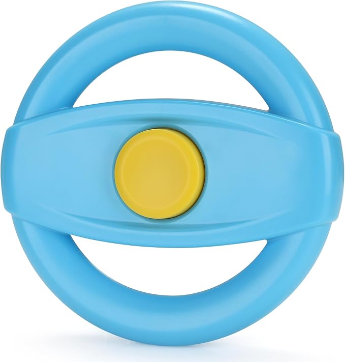 Accmor Stroller Steering Wheel Toy, Steering Wheel for Shopping Carts | Simulated Steering Wheel Universal Detachable Pretend Driving Funny Stroller Toy Attachment