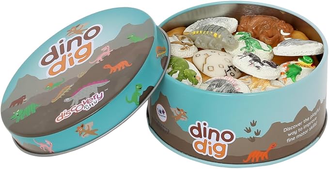 Fun & Function The Original Discovery Putty - Therapy Putty for Kids w/Hidden Dinosaur Pieces - Dino Dig Set for Kids with Special Needs